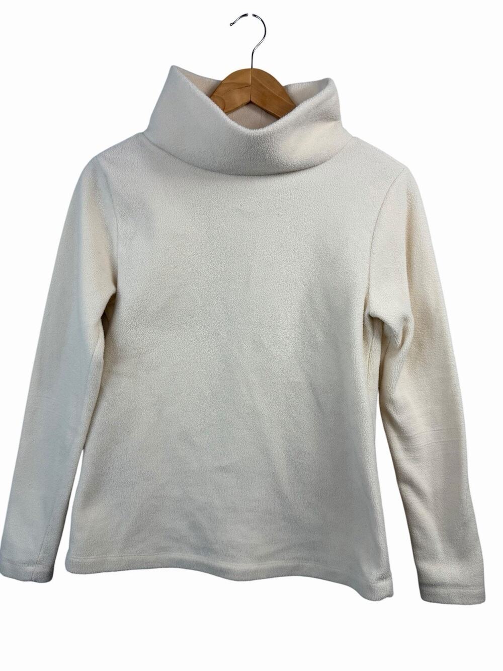 Dudley Stephens Park Slope Fleece Turtleneck Size S Cream Ivory Mockneck